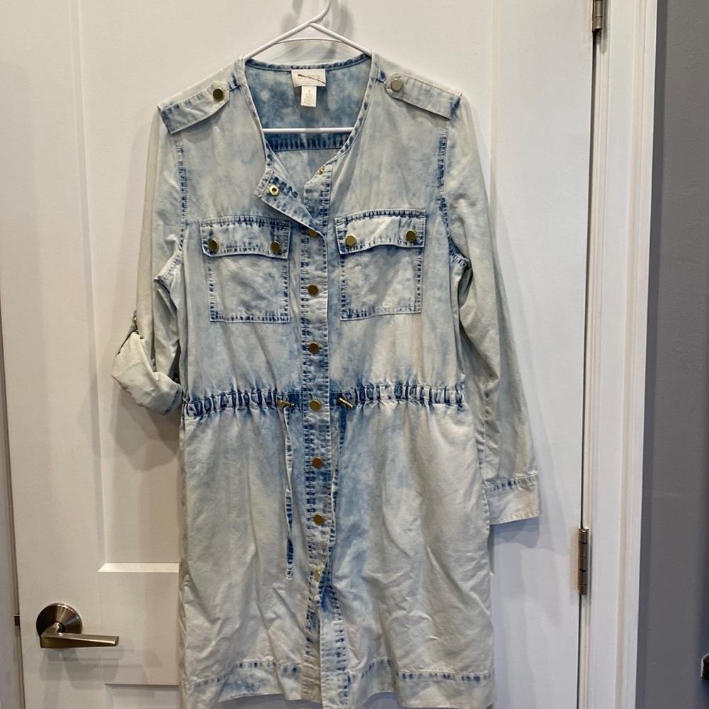 Faded Denim Dress